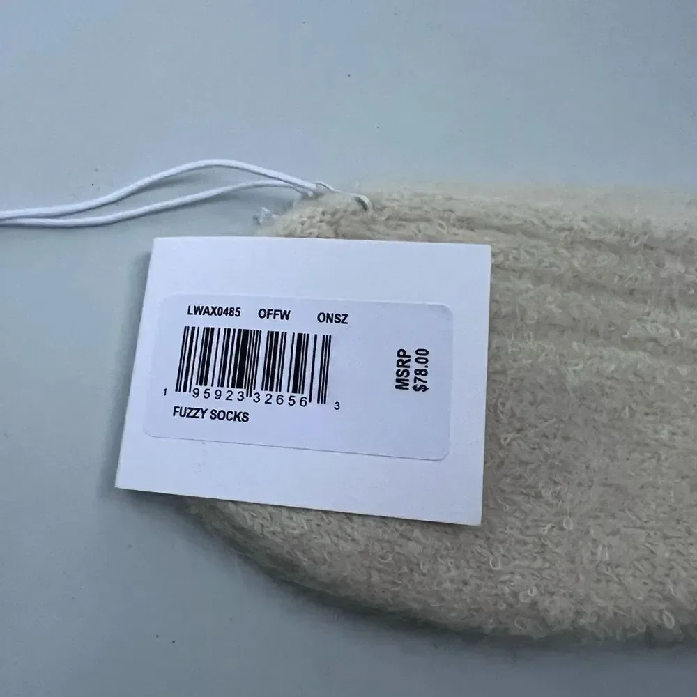 FRAME -denim Fuzzy Socks Off White